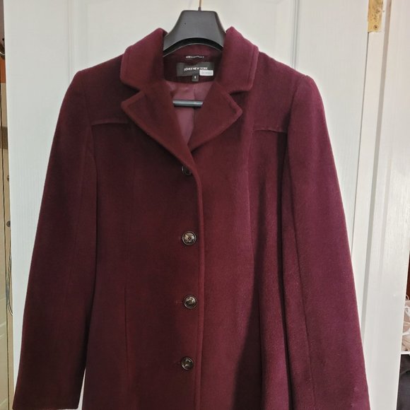 Winter coat, burgundy/wine, size 12, GIII apparel group, - Picture 1 of 4